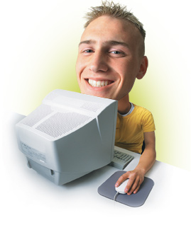 image of kid at computer